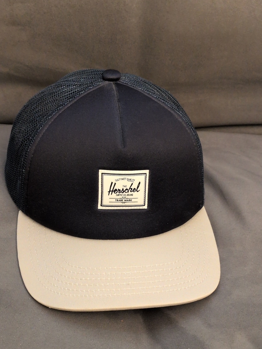 Herschel Whaler Mesh Trucker Hat, Blue/Cream, One Size